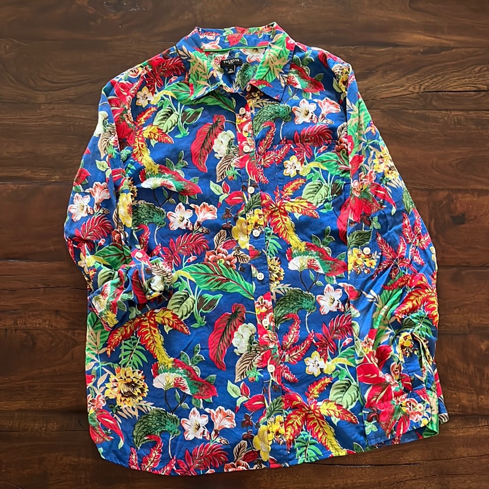 Talbots lightweight summer blouse LP